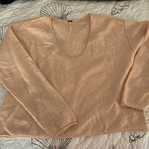 Free People light pink Cashmere sweater